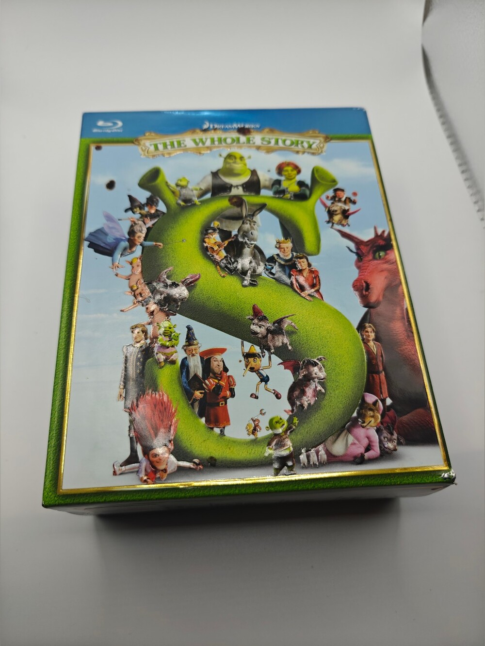 DreamWorks Shrek: The Whole Story Blu-ray 4-Disc Box Set PG Animation DVDs